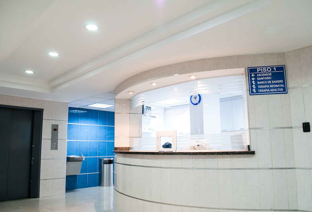 Busy wellness practice front desk